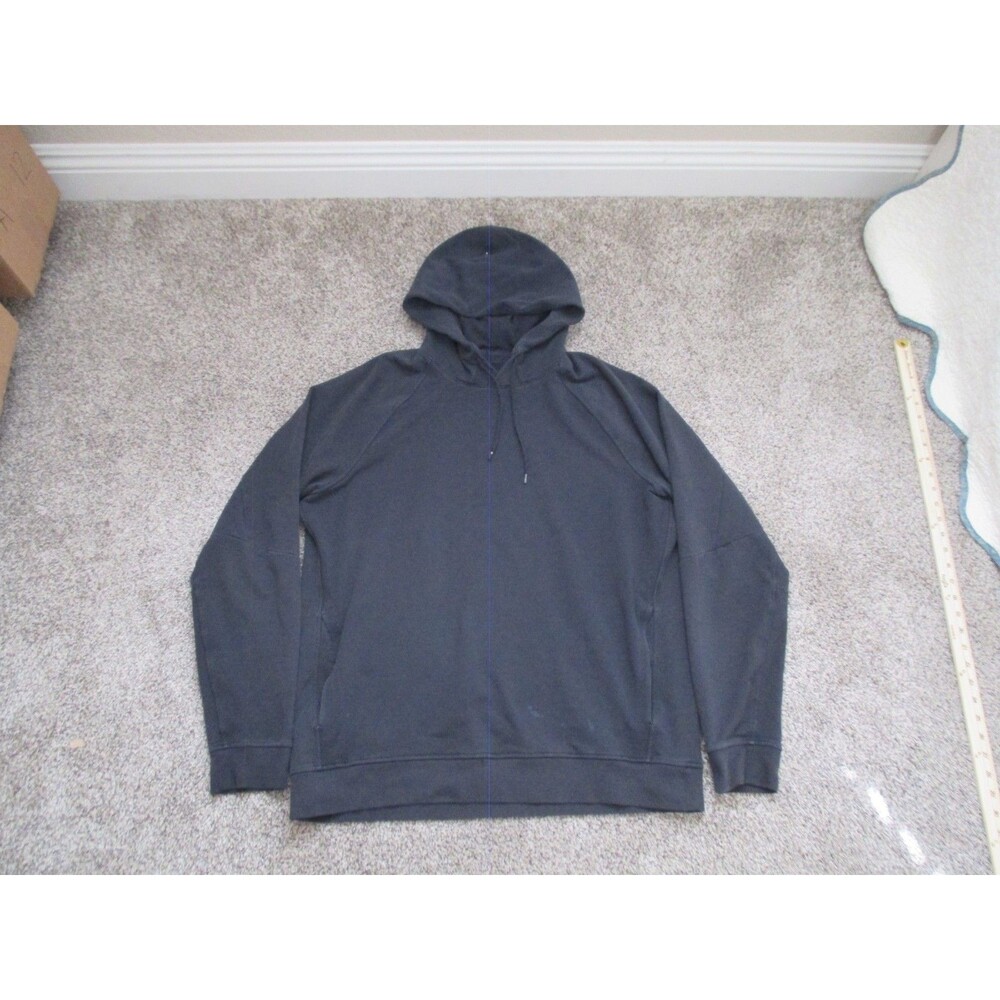 Lululemon City Sweat Pullover Hoodie Men's XL Black LM3ASJS *LOOK PICS*